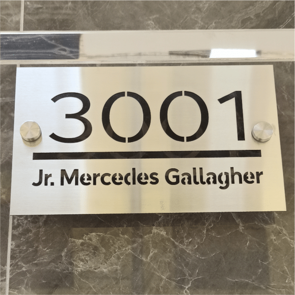 placa de direccion con corte laser
