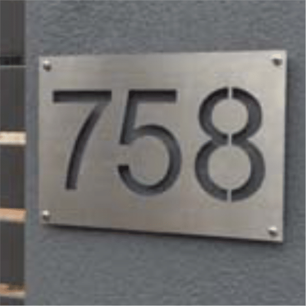 placa de direccion con corte laser