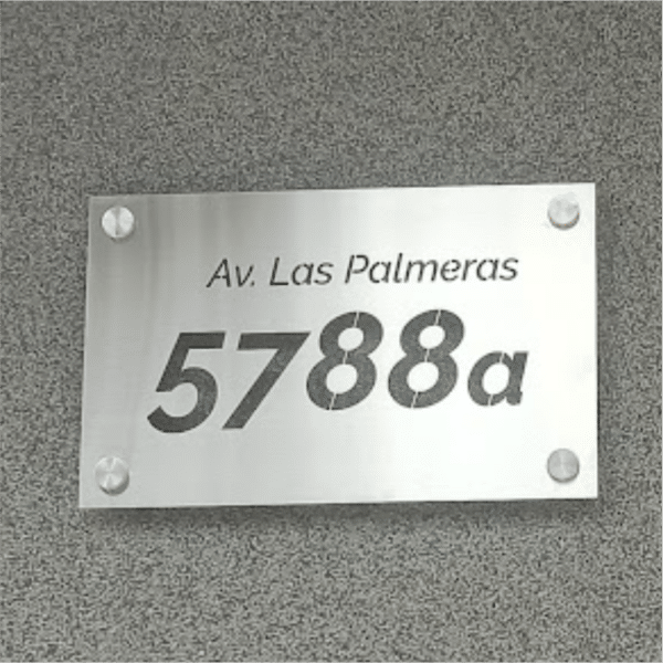 placa de direccion con corte laser